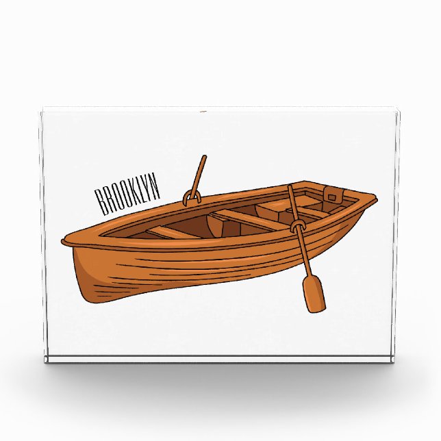 Bloc Photo Illustration d'un bateau à roues (Devant)