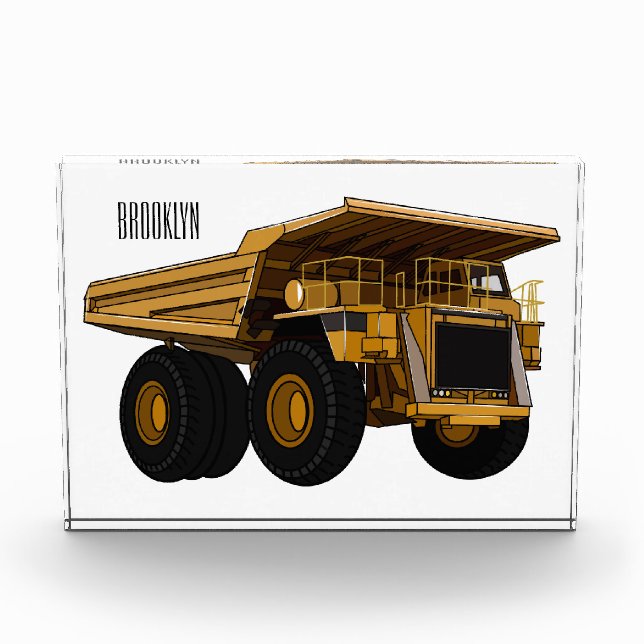 Bloc Photo Illustration d'un camion à grande échelle (Devant)