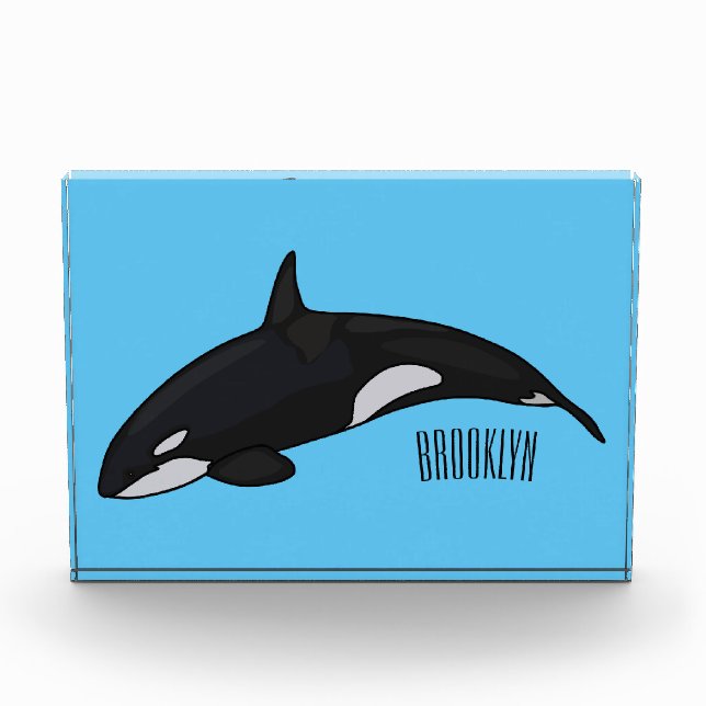 Bloc Photo Illustration d'une baleine tueuse (Devant)