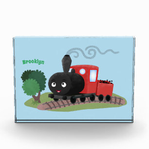 Bloc Photo Illustration d'une locomotive à vapeur mûre