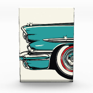Bloc Photo Illustration Pop Art Avant d'une voiture de sport