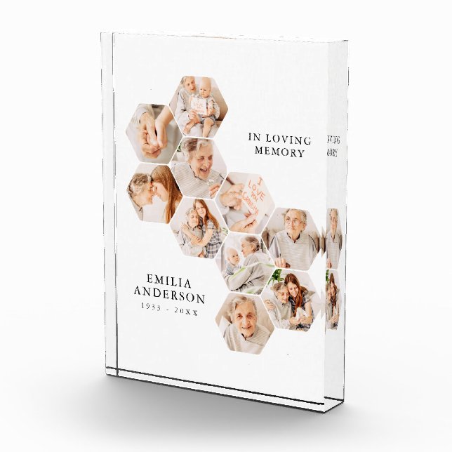 Bloc Photo In Love Mémoire mémorial Collage moderne (Droite)