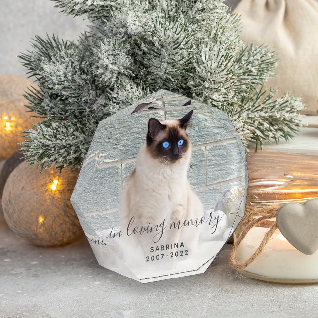 Bloc Photo In Love Memory Photo Gris Script Pet Memorial (Créateur téléchargé)