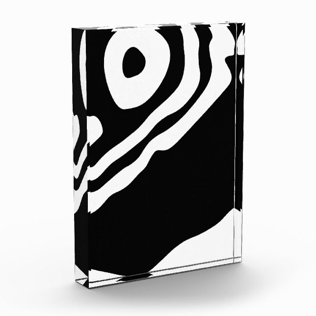 Bloc Photo Into Deep : Abstrait noir & blanc (Gauche)