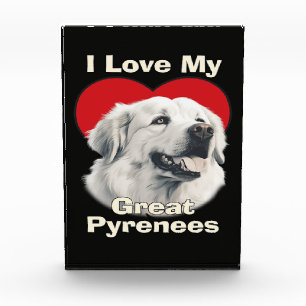 Bloc Photo J'adore mon chien des Pyrénées