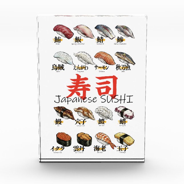 Bloc Photo Japanese SUSHI illustration design (Devant)