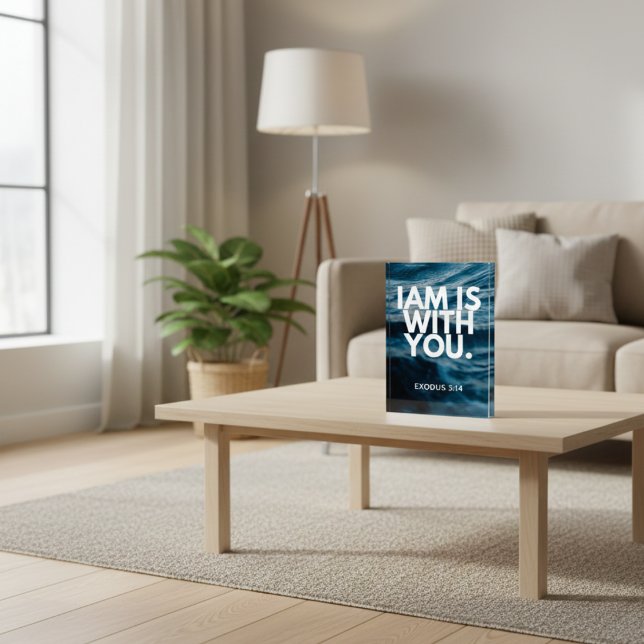 Bloc Photo Je Suis Avec Vous Écriture Bible Verse Photo Bloc (Créateur téléchargé)