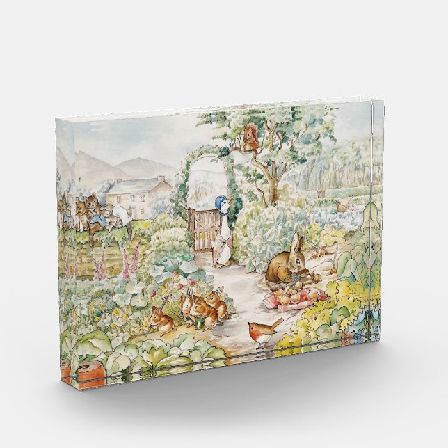 Bloc Photo Jemima Puddle Duck dans le jardin de M. Mc Gregor (Gauche)