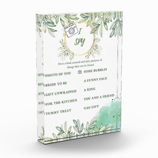 Bloc Photo J'espionne la Fête des mariées jeu (Gauche)