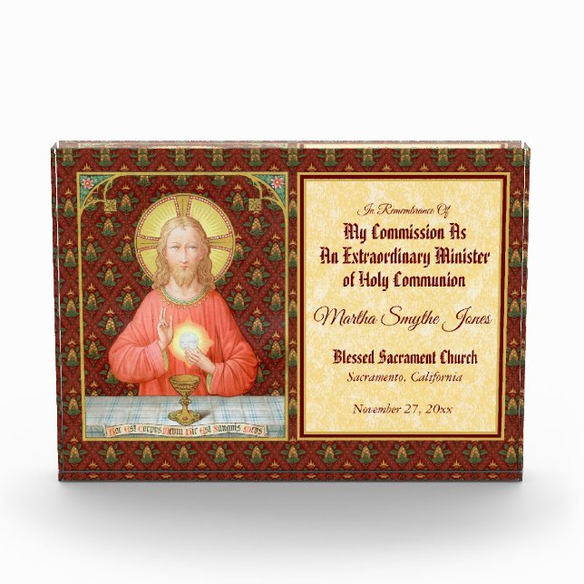 Bloc Photo Jésus Instituant l'Eucharistie (SAU45 ; pour les E (Devant)