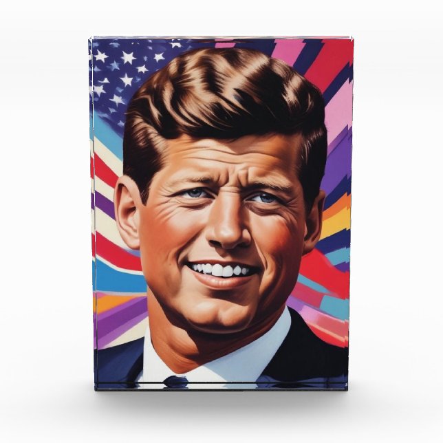 Bloc Photo JFK John F. Kennedy Inspiration motivationnelle (Devant)