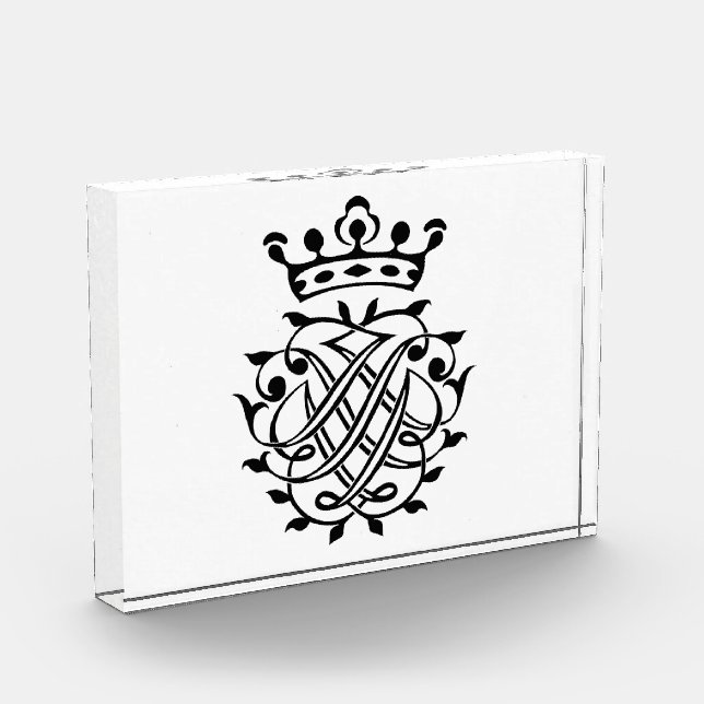 Bloc Photo Johann Sebastian Bach Crest Monogramme Insignia (Gauche)