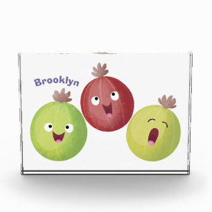 Bloc Photo Joli trio gooseberry chantant dessin animé