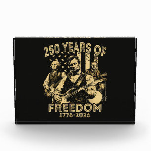 Bloc Photo Jouer de la guitare 4 juillet 250e anniversaire