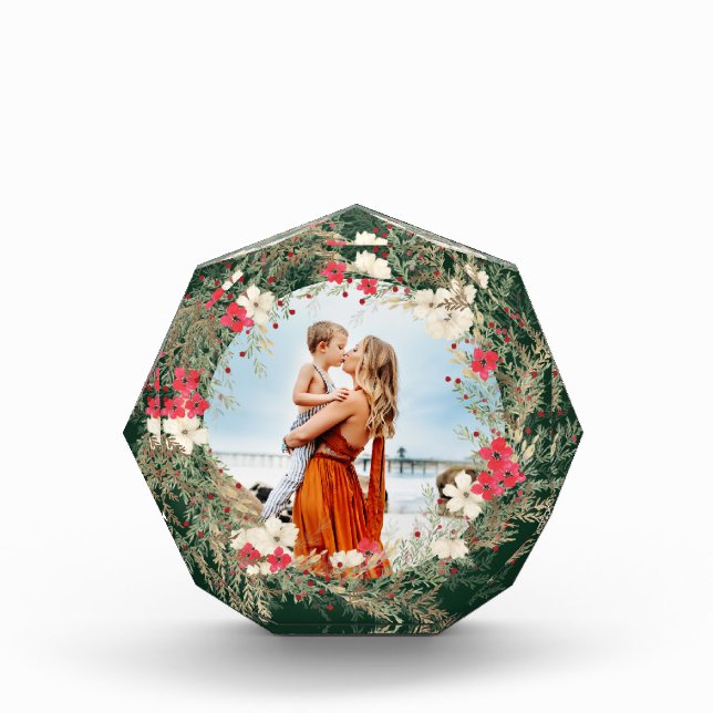 Bloc Photo joyaux de couronne verte moderne (Devant)