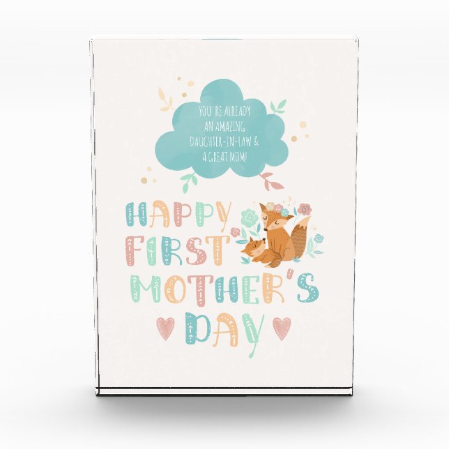 Bloc Photo Joyeuse 1ère fête des mères de la belle-mère (Devant)