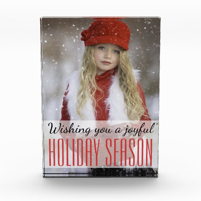 Bloc Photo Joyeuse saison de vacances Photo Block - Holidayzf (Devant)