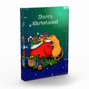 Bloc Photo Joyeux Noël avec Rat Prince