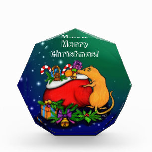 Bloc Photo Joyeux Noël avec Rat Prince