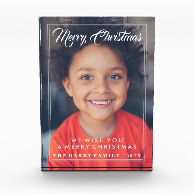 Bloc Photo Joyeux Noël Photo Block Cadeau (Devant)