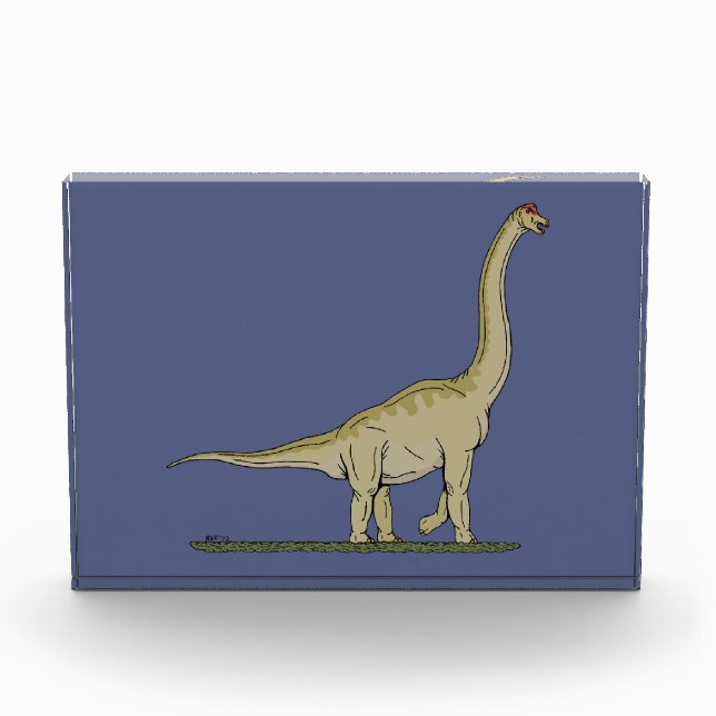 Bloc Photo Jurassique Dinosaure Brachiosaurus (Devant)
