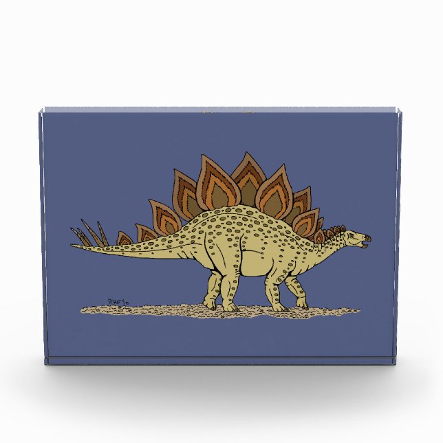 Bloc Photo Jurassique Dinosaure Stegosaurus (Devant)