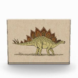 Bloc Photo Jurassique Dinosaure Stegosaurus