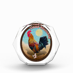 Bloc Photo Key West - Coq tzigane Good Morning Vintage Oval