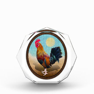 Bloc Photo Key West - Rooster tzigane Vintage ovale