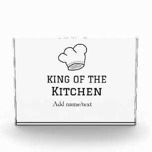 Bloc Photo King of the cuisine chef cuisine ajouter nom couro