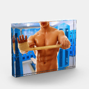 Bloc Photo La chemise de SlipperyJoe homme musclé torse nu ab