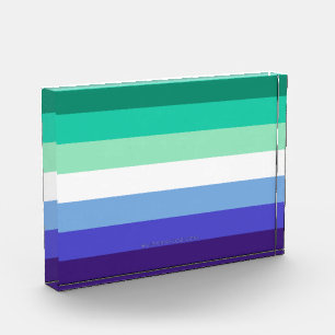 Bloc Photo La palette de drapeau des hommes gays trans-inclus