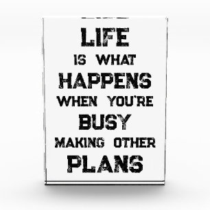 Bloc Photo La Vie Est... Devis motivationnel drôle