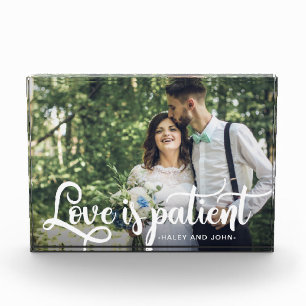 Bloc Photo L'amour est la photo et le nom du patient