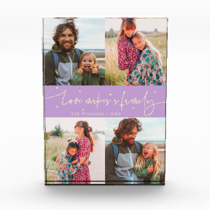 Bloc Photo L'amour fait une famille - Écriture moderne - Glyc