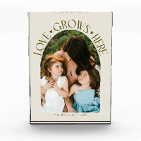 L'amour grandit ici Arch moderne crème