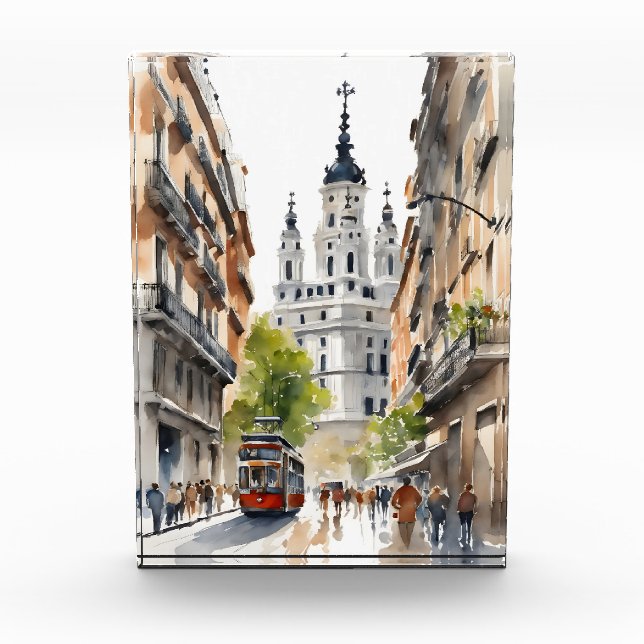 Bloc Photo L'art de l'aquarelle à Madrid (Devant)