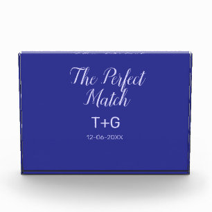 Bloc Photo Le bleu royal luxe parfait pour les mariés avec le