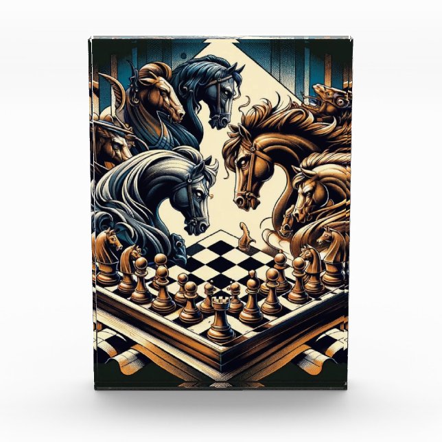 Bloc Photo Le jeu des chevaliers - les échecs rencontre l'ima (Devant)