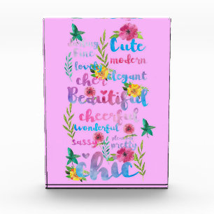Bloc Photo Lecteur de fleurs   Fleur mignonne Moderne Belle