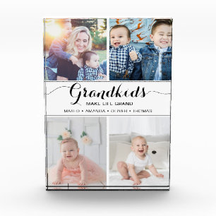 Bloc Photo Les petits-enfants font la vie Grand Cadeau Collag