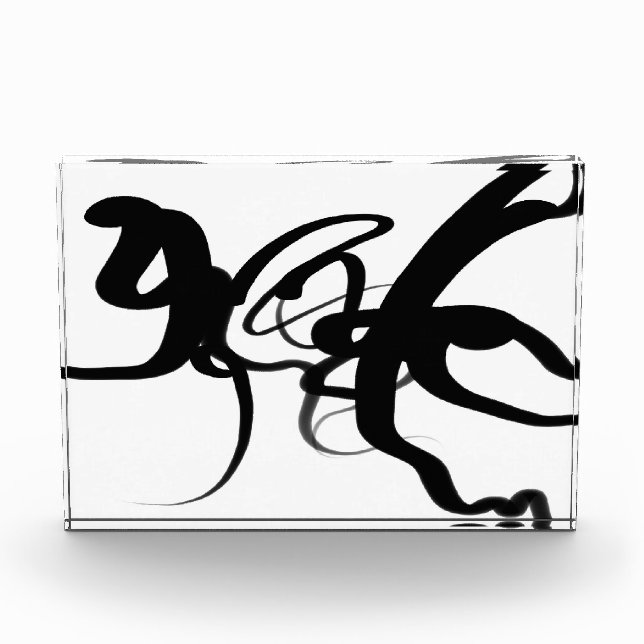 Bloc Photo Les Plongeurs : Noir et Blanc Abstrait (Devant)