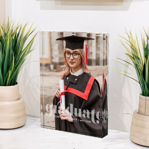 Bloc Photo Lettres translucides "Graduate" Personnalisé