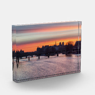 Bloc Photo Lever de soleil sur l'île de la Cité et Notre Dame