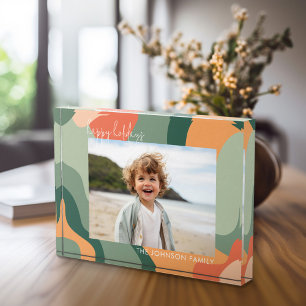 Bloc Photo Ligne biologique Art Abstrait - Jade Coral 1