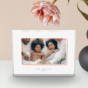 Bloc Photo Lignes minimales personnalisées