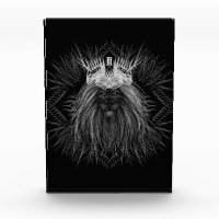 Lion avec monogramme de couronne