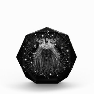 Bloc Photo Lion d'étoile avec monogramme de couronne