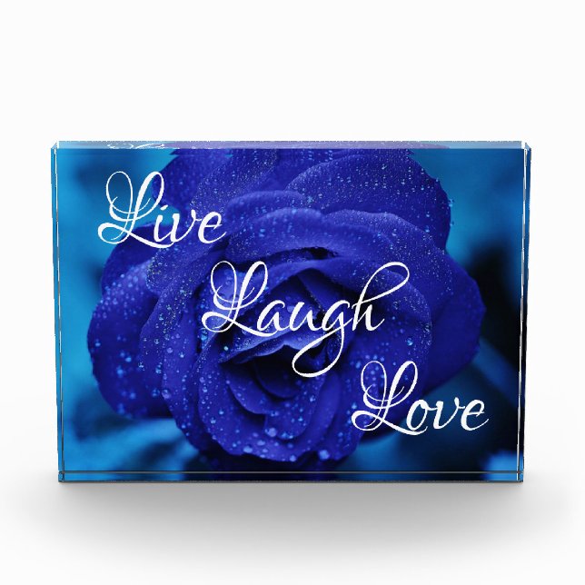 Bloc Photo Live Laugh Love Rose (Devant)