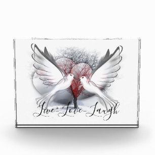 Bloc Photo Live Love Laugh Doves